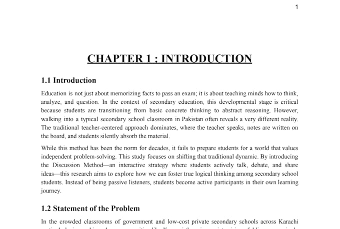 develop research thesis, study material and esson plans